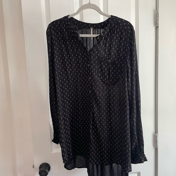 Free people floral blouse, never worn, sz S - Picture 7 of 8